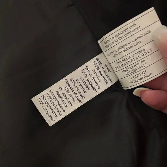 Maurices Black and Cream Puffer Vest - Picture 3 of 3